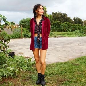 ✨cranberry corduroy jacket✨